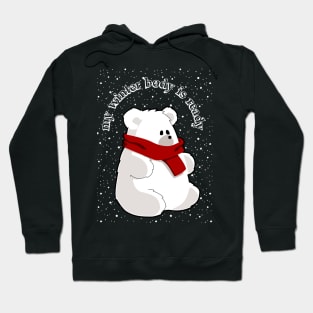 Polar bear winter body Hoodie